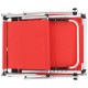 312459 Sonata H Folding Sun Loungers with Roof 2 pcs Aluminium&Textilene Red