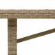 Sonata H Комплект за хранене в градината на 7 части Бежов Полиратан
