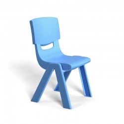 Детски стол RFG Chico, пластмасов, с облегалка, 41 х 35 х 62 cm, син - Scaune pentru copii