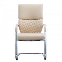 Посетителски стол RFG GRANDE M, екокожа, метална основа, до 150 kg, бежов - Scaune de birou
