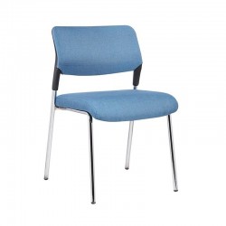 Посетителски стол RFG Evo 4L M, текстил, метална основа, до 120 kg, син - Scaune de birou