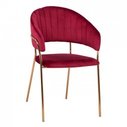 Кресло със златисти крака Мебели Богдан модел Teodor - Bogdan Furniture