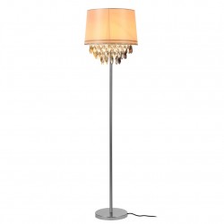 Елегантна интериорна лампа със стойка Royality 1 x E27 - 60W -Бял / Хром - Decorațiuni