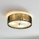 [lux.pro] Плафониера Helena 12 x Ø 40 cm, Черна, Текстил -
