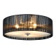 [lux.pro] Плафониера Helena 12 x Ø 40 cm, Черна, Текстил -