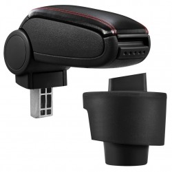Подлакътник Seat Ibiza 6J  с контейнер за съхранение, Еко кожа/Черен - Piese și accesorii auto