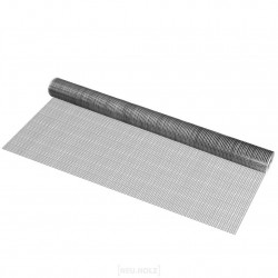 Телена ограда 1m x 5m 1 Руло, Сребриста - Garduri