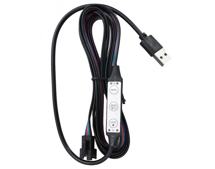 Sonata H Рамка за легло с LED, бяла, изкуствена кожа, 140x200 cм