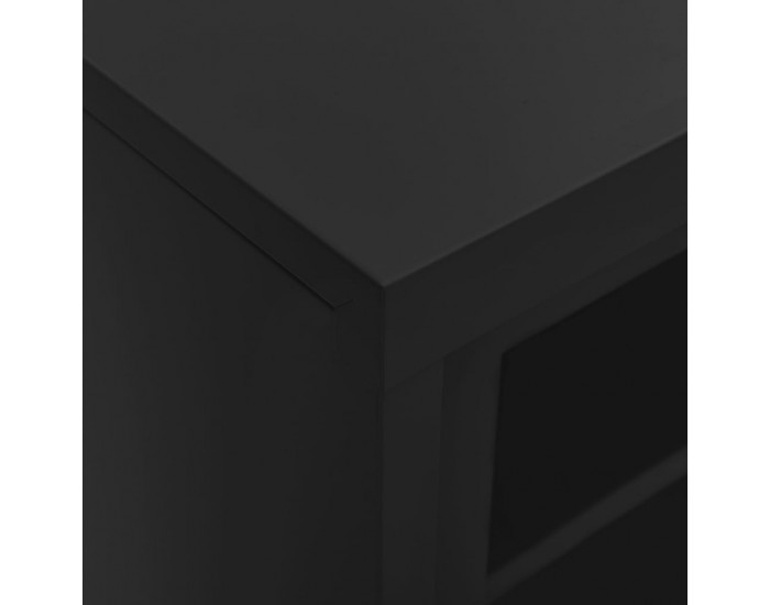 Sonata H Шкаф с плъзгаща врата, антрацит, 90x40x90 см, стомана