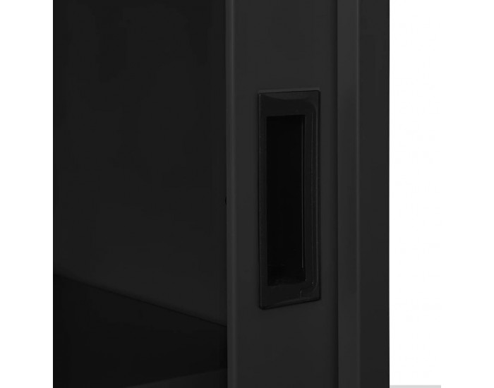 Sonata H Шкаф с плъзгаща врата, антрацит, 90x40x90 см, стомана