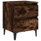 Sonata H Нощни шкафчета с метални крака 2 бр опушен дъб 40x35x50 см