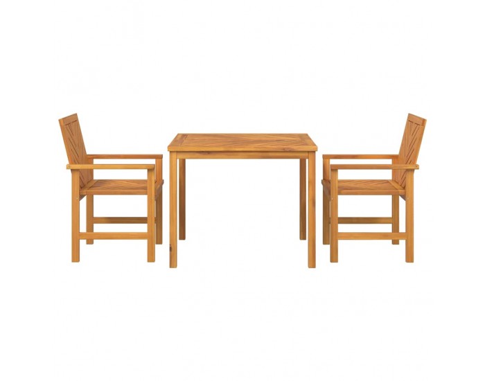 Sonata H Комплект за хранене в градината 3 pcs Кафяво 90 x 90 x 74 cm