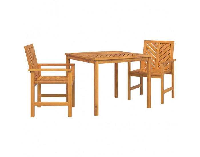 Sonata H Комплект за хранене в градината 3 pcs Кафяво 90 x 90 x 74 cm