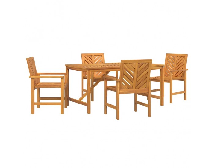 Sonata H Комплект за хранене в градината 5 pcs Кафяво 150 x 90 x 74 cm