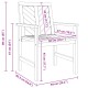 Sonata H Комплект за хранене в градината 5 pcs Кафяво 150 x 90 x 74 cm