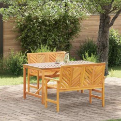 Sonata H Комплект за хранене в градината 3 pcs Кафяво 150 x 90 x 74 cm - Mese de grădină