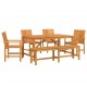 Sonata H Комплект за хранене в градината 6 pcs Кафяво 150 x 90 x 74 cm