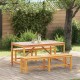 Sonata H Комплект за хранене в градината 3 pcs Кафяво 150 x 90 x 74 cm