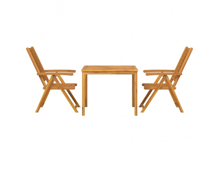 Sonata H Комплект за хранене в градината 3 pcs Кафяво 90 x 90 x 74 cm