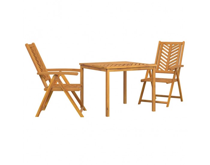 Sonata H Комплект за хранене в градината 3 pcs Кафяво 90 x 90 x 74 cm