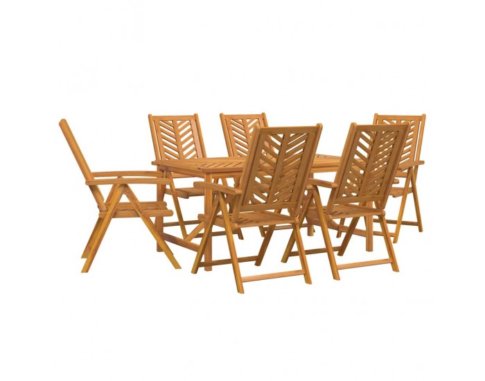 Sonata H Комплект за хранене в градината 7 pcs Кафяво 150 x 90 x 74 cm