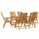 Sonata H Комплект за хранене в градината 7 pcs Кафяво 150 x 90 x 74 cm