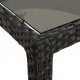 Sonata H Градинска маса за хранене Черно 150 x 90 x 75 cm Полиратан