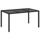 Sonata H Градинска маса за хранене Черно 150 x 90 x 75 cm Полиратан