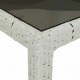 Sonata H Градинска маса за хранене Бяло 150 x 90 x 75 cm Полиратан