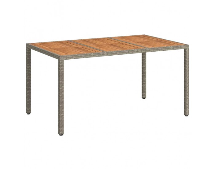 Sonata H Градинска маса за хранене Сив 150 x 90 x 75 cm Полиратан
