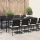 Sonata H Градинска маса за хранене Кафяво 250 x 100 x 75 см Полиратан