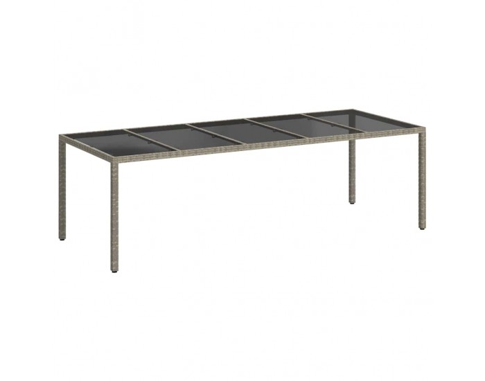 Sonata H Градинска маса за хранене Сив 250 x 100 x 75 см Полиратан