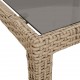 Sonata H Градинска маса за хранене Бежово 250 x 100 x 75 см Полиратан