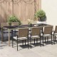 Sonata H Градинска маса за хранене Бежово 250 x 100 x 75 см Полиратан