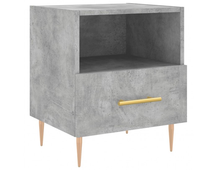 Sonata H Нощни шкафчета 2 бр бетонно сиво 40x35x47,5 см инженерно дърво