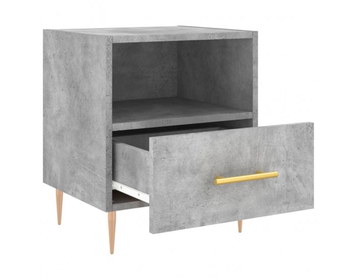 Sonata H Нощни шкафчета 2 бр бетонно сиво 40x35x47,5 см инженерно дърво