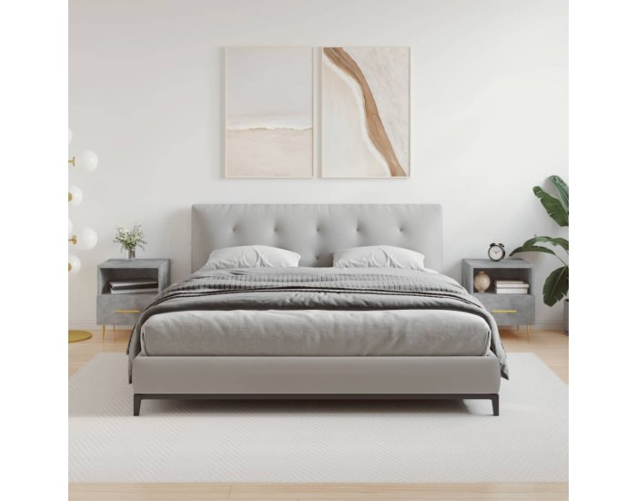Sonata H Нощни шкафчета 2 бр бетонно сиво 40x35x47,5 см инженерно дърво