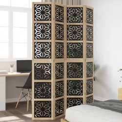 Sonata H Разделител за стая 4 панела кафяво-черно дърво пауловния масив - Electrocasnice și accesorii pentru living