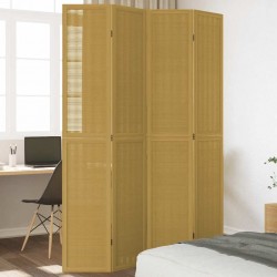 Sonata H Разделител за стая, 4 панела, кафяв, дърво пауловния масив - Electrocasnice și accesorii pentru living