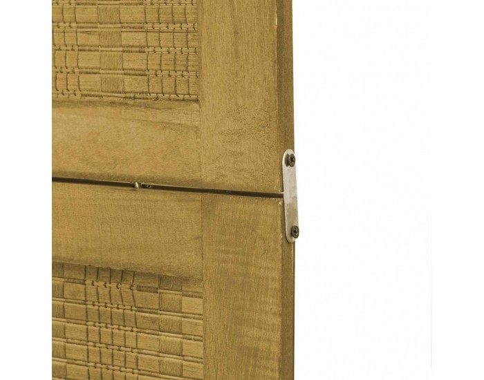 Sonata H Разделител за стая, 6 панела, кафяв, дърво пауловния масив