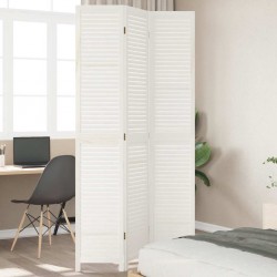 Sonata H Разделител за стая, 3 панела, бял, дърво пауловния масив - Electrocasnice și accesorii pentru living