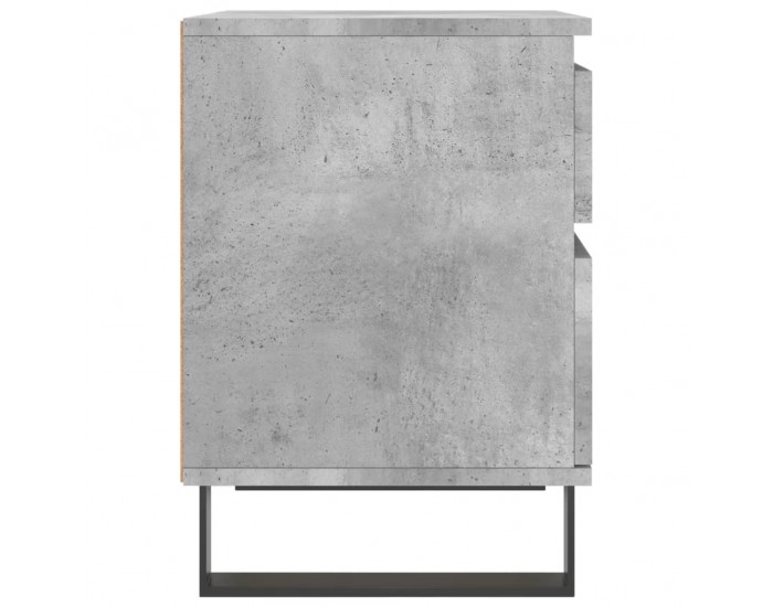 Sonata Noptieră, gri beton, 40x35x50 cm, lemn compozit