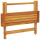 Sonata H Сгъваема градинска маса 90x52,5x65 см масивна акация