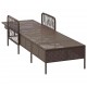 Sonata H Шезлонг с възглавница 1-човек Кафяво 157 x 55 x 92см полиратан