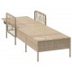 Sonata H Шезлонг с възглавница 1-човек Бежово 157 x 55 x 92см полиратан