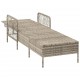 Sonata H Шезлонг с възглавница Светлосиво 157 x 55 x 92см полиратан