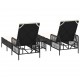 Sonata H Шезлонг с възглавница 2 pcs Черно 35 x 35 x 32см полиратан