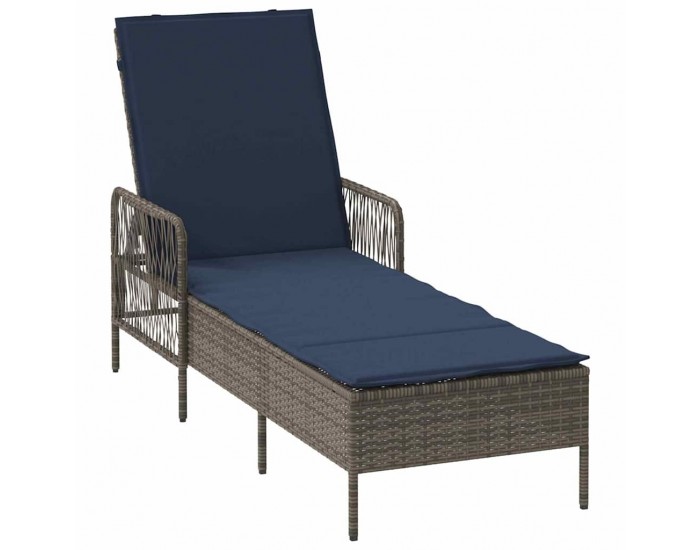 Sonata H Шезлонг с възглавница 2 pcs Сив 35 x 35 x 32см полиратан