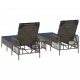 Sonata H Шезлонг с възглавница 2 pcs Сив 35 x 35 x 32см полиратан