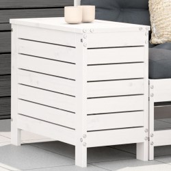 Sonata H Градинска табуретка, бяла, 62x31,5x52 см, бор масив - Unelte și accesorii de grădină